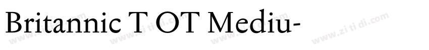 Britannic T OT Mediu字体转换